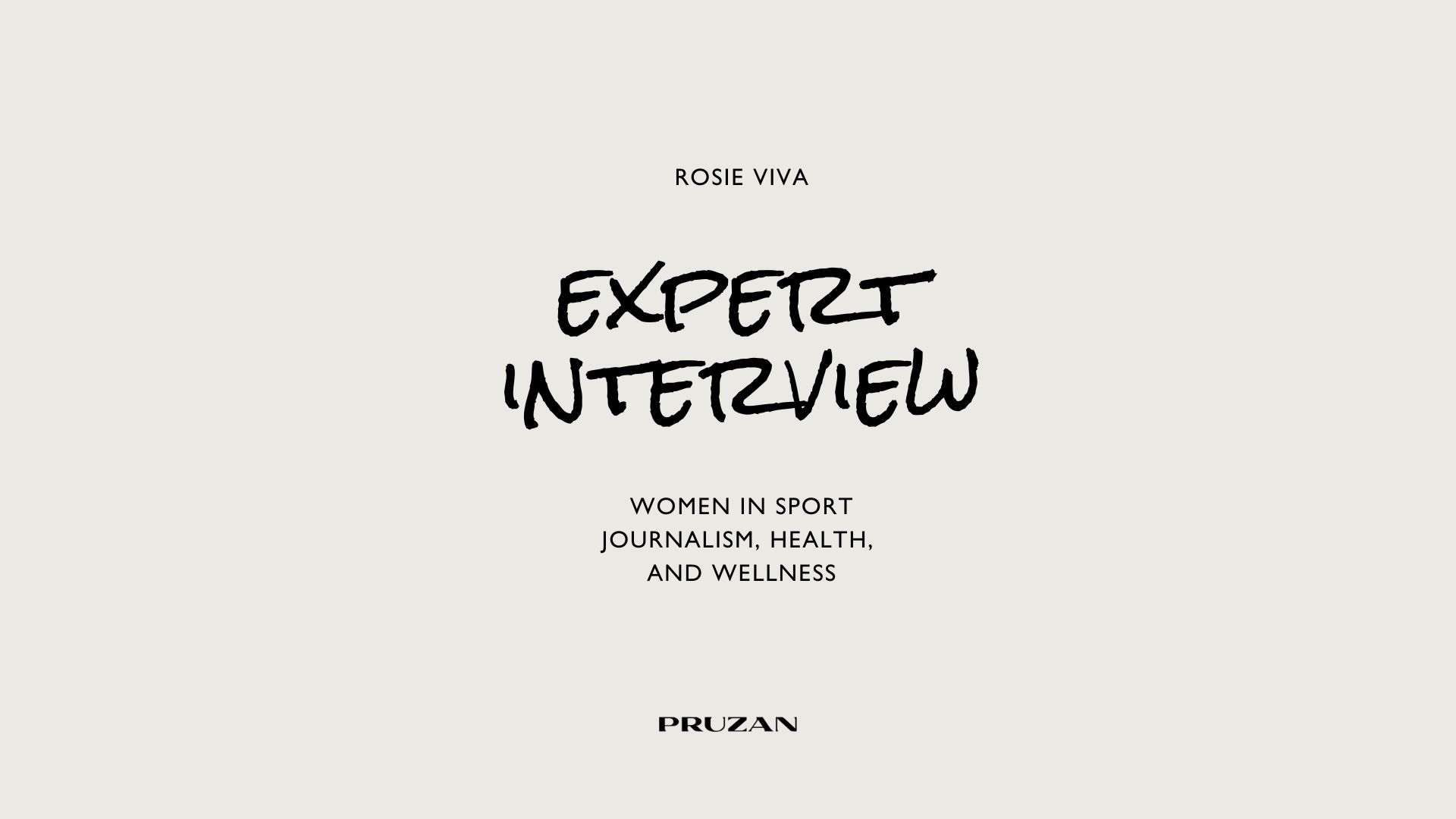 An Expert Interview on Women in Sport