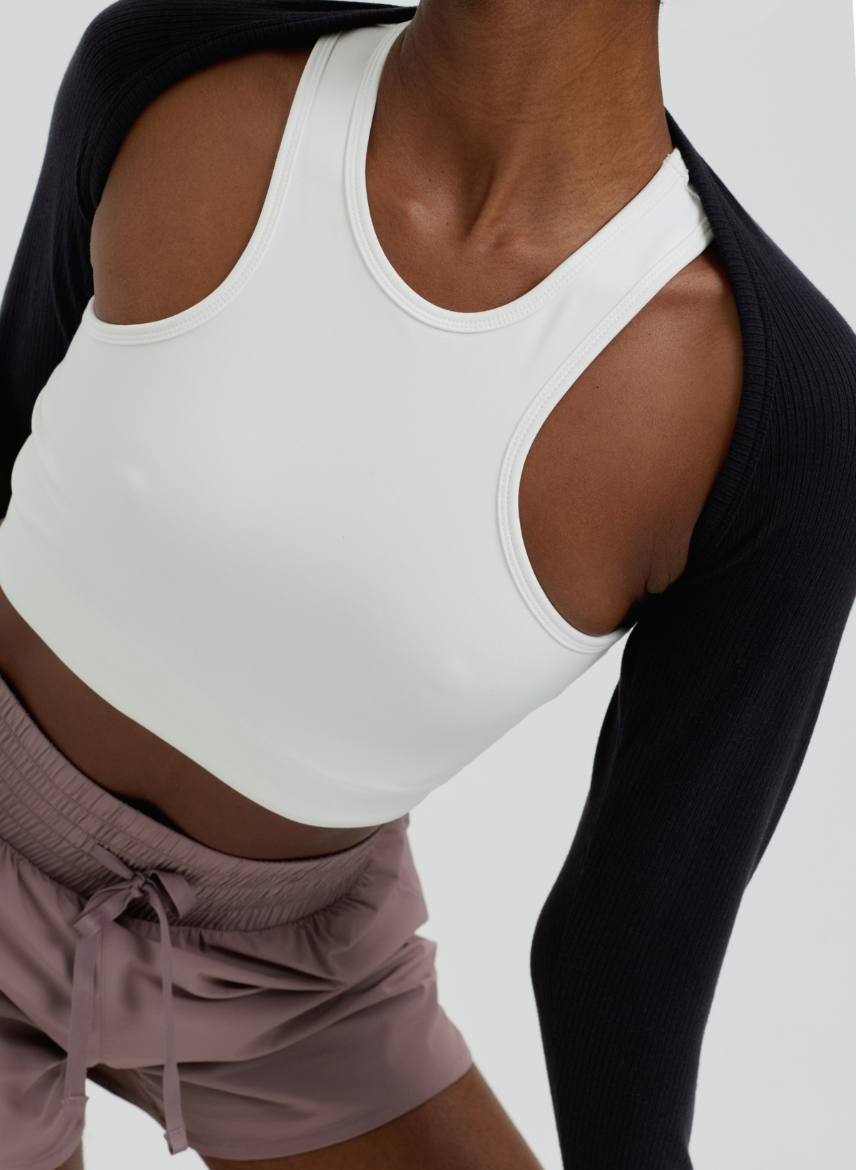 The Hourglass Sports Bra | High-Impact Support | Bright White – Pruzan