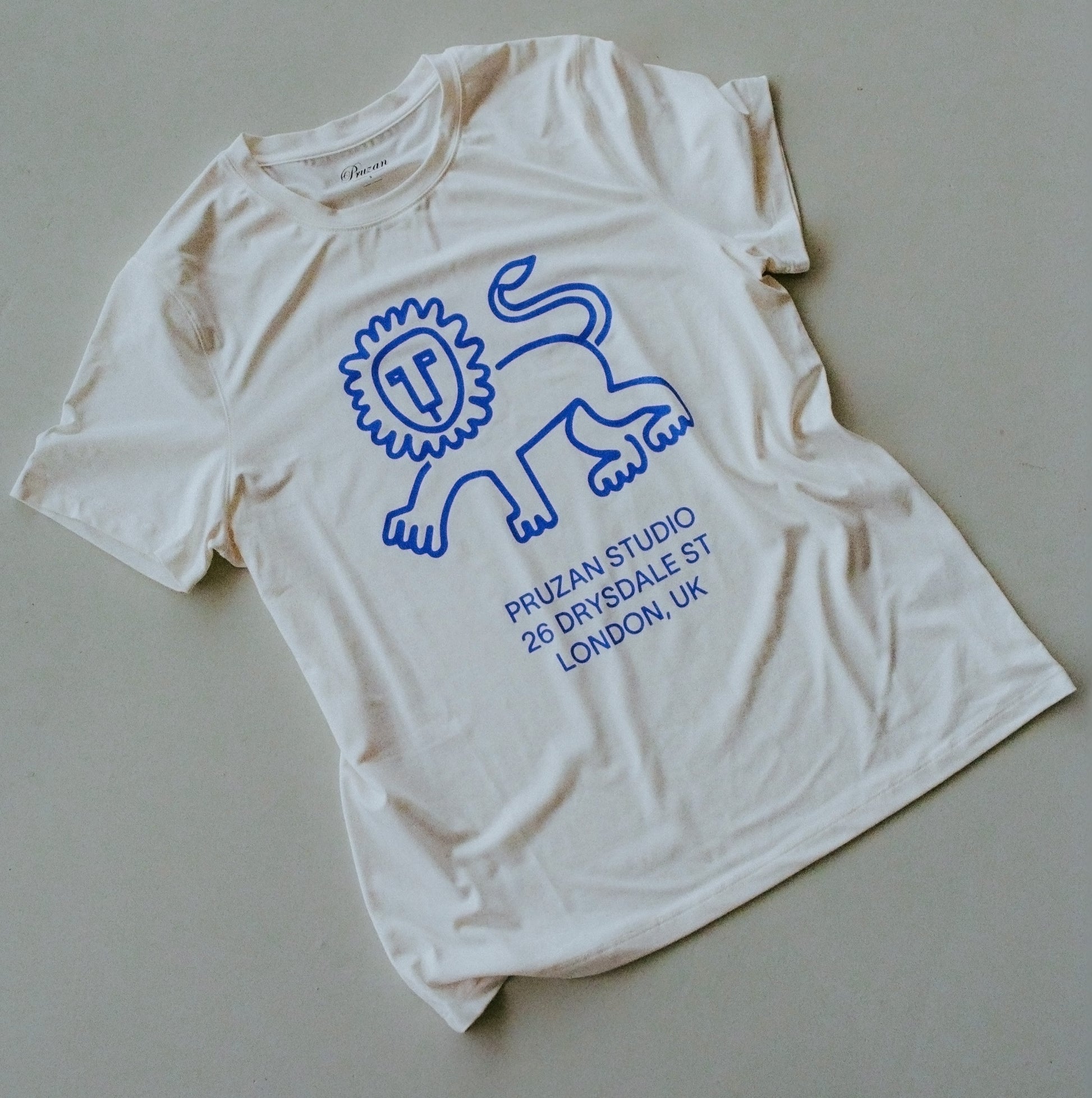 Pruzan Studio Super Blue Lion T Shirt
