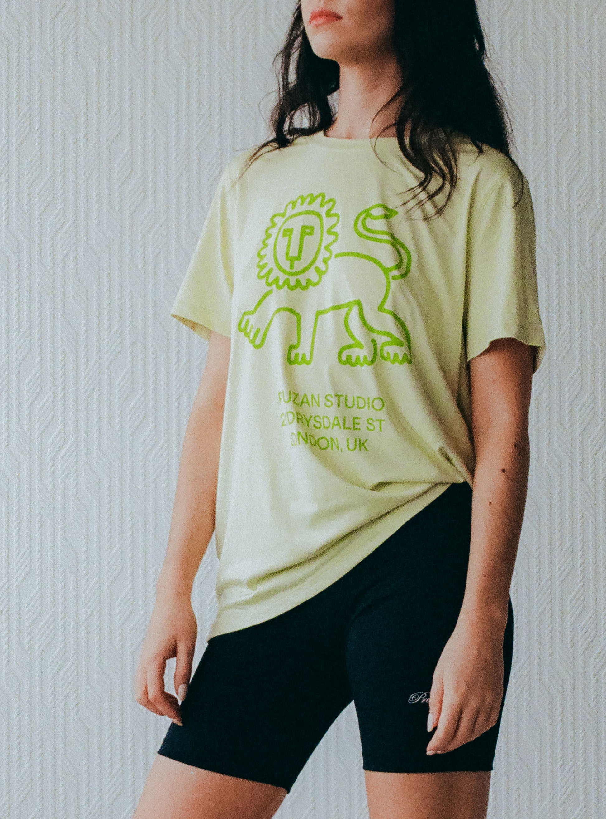 Pruzan Studio Happy Green Lion T Shirt