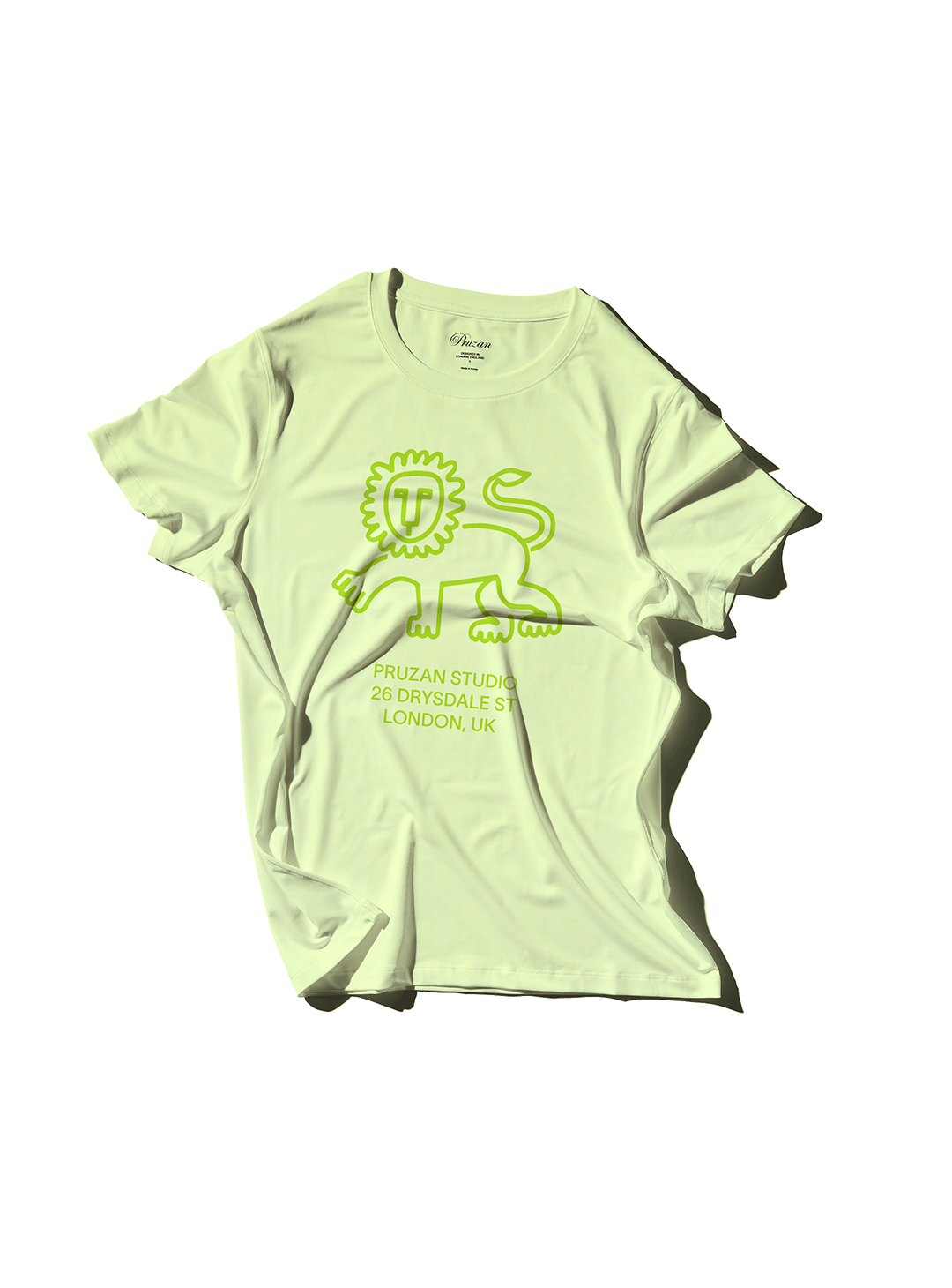 Pruzan Studio Happy Green Lion T Shirt